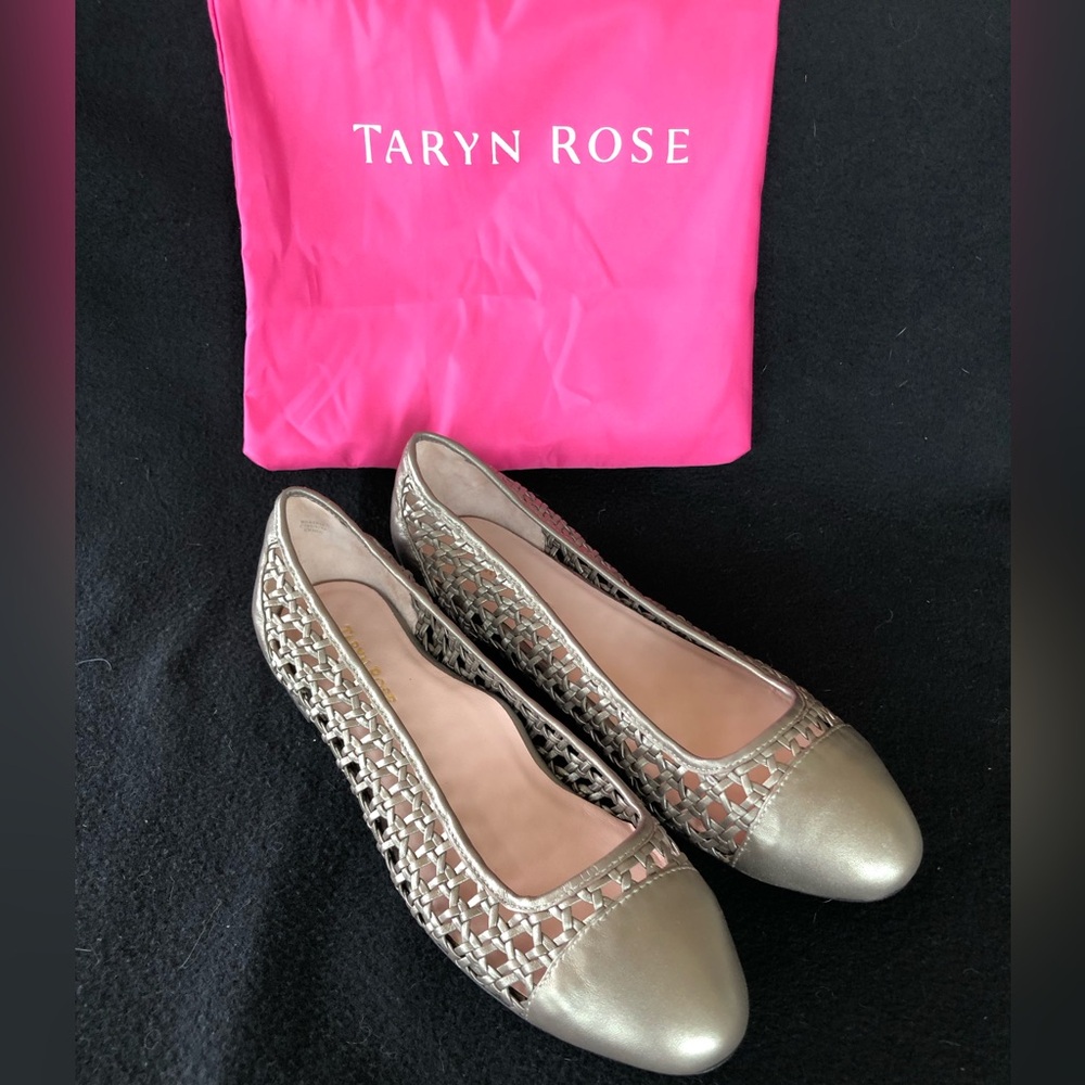 Taryn Rose Women's Gold Flats
